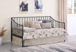 Newbury - Metal Twin Daybed Bed Frame - Matte Black – Daybeds by Coaster Fine Furniture at Furniture Wholesale Plus , Nashville furniture store