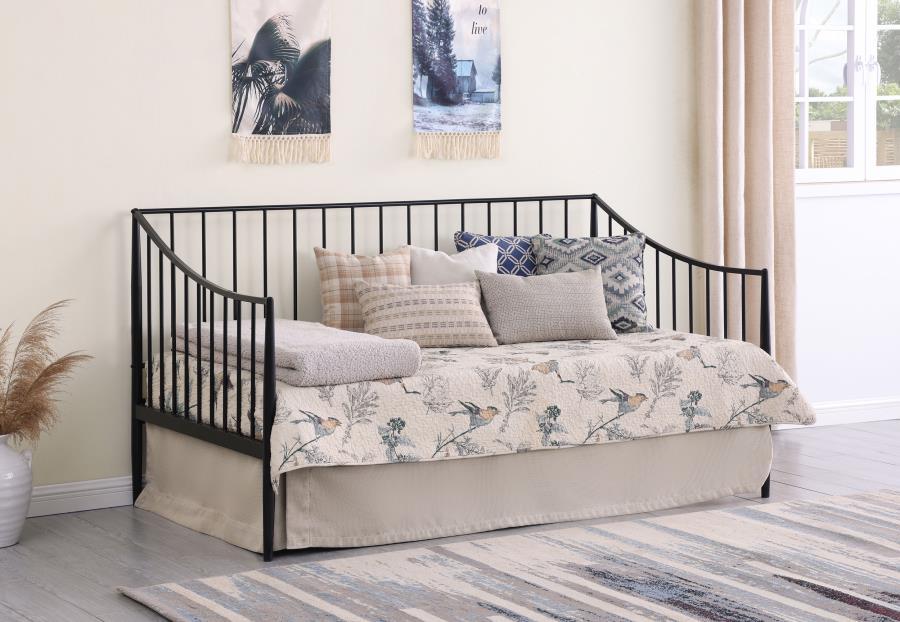 Newbury - Metal Twin Daybed Bed Frame - Matte Black – Daybeds by Coaster Fine Furniture at Furniture Wholesale Plus , Nashville furniture store