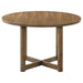 Crestmore - Round Wood Dining Table - Walnut – Dining Tables by Coaster Fine Furniture at Furniture Wholesale Plus , Nashville furniture store