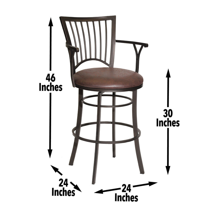 Bayview - Swivel Stool - Premium Bar Height (28"-30") from Steve Silver Furniture - Just $289! Shop now at Furniture Wholesale Plus  We are the best furniture store in Nashville, Hendersonville, Goodlettsville, Madison, Antioch, Mount Juliet, Lebanon, Gallatin, Springfield, Murfreesboro, Franklin, Brentwood