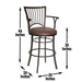 Bayview - Swivel Stool - Premium Bar Height (28"-30") from Steve Silver Furniture - Just $289! Shop now at Furniture Wholesale Plus  We are the best furniture store in Nashville, Hendersonville, Goodlettsville, Madison, Antioch, Mount Juliet, Lebanon, Gallatin, Springfield, Murfreesboro, Franklin, Brentwood