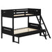 Littleton Twin Over Full Bunk Bed Black - Premium Bunk Bed from Coaster Z2 Standard - Just $558! Shop now at Furniture Wholesale Plus  We are the best furniture store in Nashville, Hendersonville, Goodlettsville, Madison, Antioch, Mount Juliet, Lebanon, Gallatin, Springfield, Murfreesboro, Franklin, Brentwood