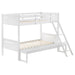 Littleton Twin Over Full Bunk Bed White - Premium Bunk Bed from Coaster Z2 Standard - Just $558! Shop now at Furniture Wholesale Plus  We are the best furniture store in Nashville, Hendersonville, Goodlettsville, Madison, Antioch, Mount Juliet, Lebanon, Gallatin, Springfield, Murfreesboro, Franklin, Brentwood