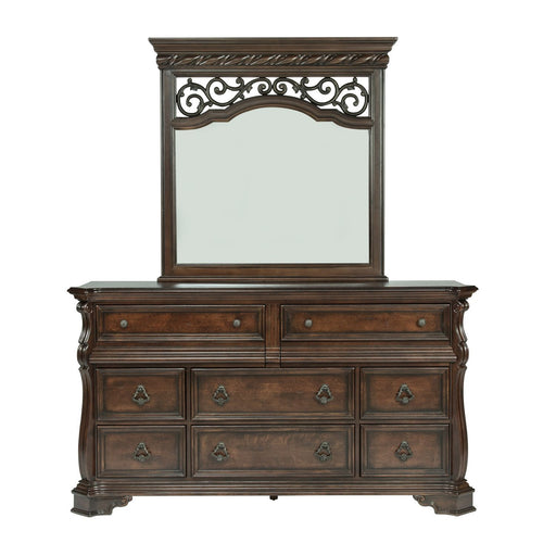 Arbor Place - Landscape Mirror - Dark Brown – Landscape Mirrors by Liberty Furniture at Furniture Wholesale Plus , Nashville furniture store