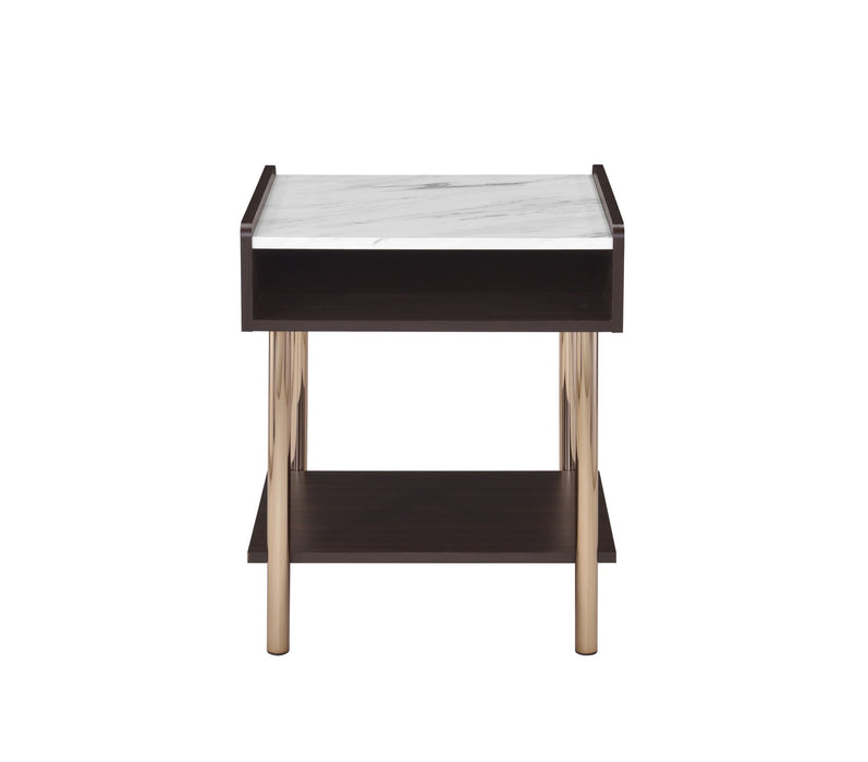 Carrie - End Table - Brown – End Tables by Steve Silver Furniture at Furniture Wholesale Plus , Nashville furniture store