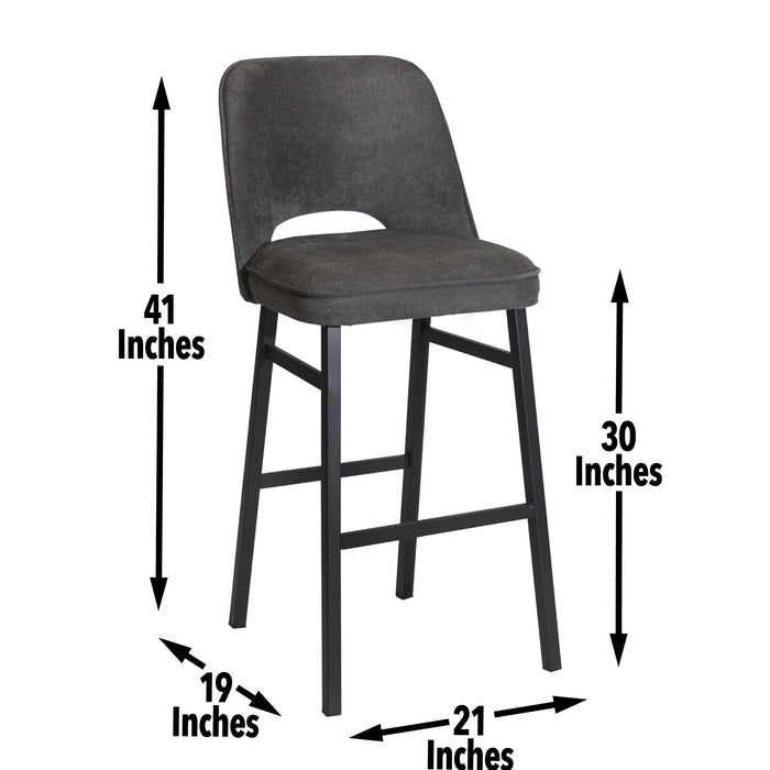 Sarah - Barstool - Brown – Bar Height (28"-30") by Steve Silver Furniture at Furniture Wholesale Plus , Nashville furniture store