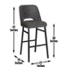 Sarah - Barstool - Brown – Bar Height (28"-30") by Steve Silver Furniture at Furniture Wholesale Plus , Nashville furniture store