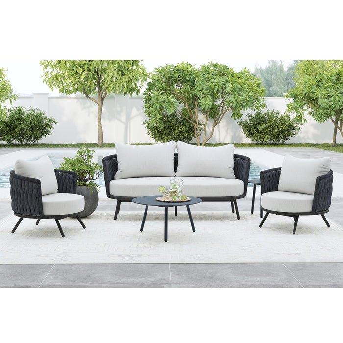 Bali - Loveseat With Olefin - Dark Gray – Loveseats by Elements International at Furniture Wholesale Plus , Nashville furniture store