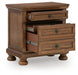 Zackaryn - Two Drawer Night Stand - Warm Brown – Accent Nightstands by Signature Design by Ashley® at Furniture Wholesale Plus , Nashville furniture store