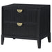 Brookmead - 2-Drawer Nightstand - Black – Accent Nightstands by Coaster Fine Furniture at Furniture Wholesale Plus , Nashville furniture store