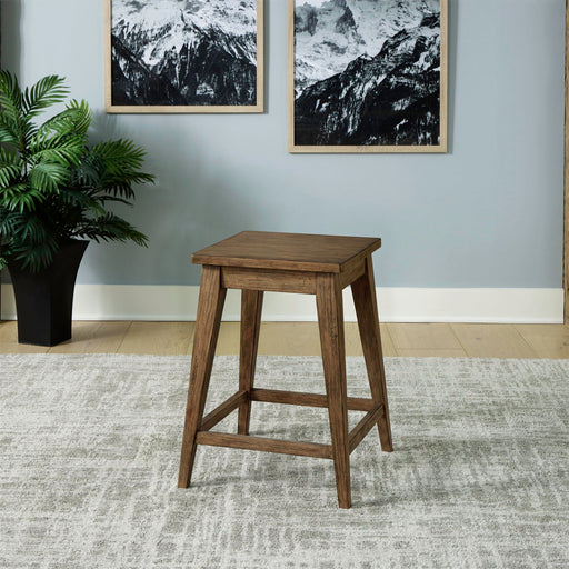 Pinebrook Ridge - Console Stool - Weathered Toffee – Accent Stools by Liberty Furniture at Furniture Wholesale Plus , Nashville furniture store