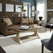 Farmhouse Reimagined - 3 Piece Table Set (1 Cocktail 2 End Tables) - Antique White / Chestnut Tops – Table Sets by Liberty Furniture at Furniture Wholesale Plus , Nashville furniture store