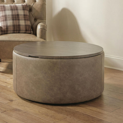 Bethanstone - Storage Ottoman - Warm Brown – Storage Ottomans by Signature Design by Ashley® at Furniture Wholesale Plus , Nashville furniture store