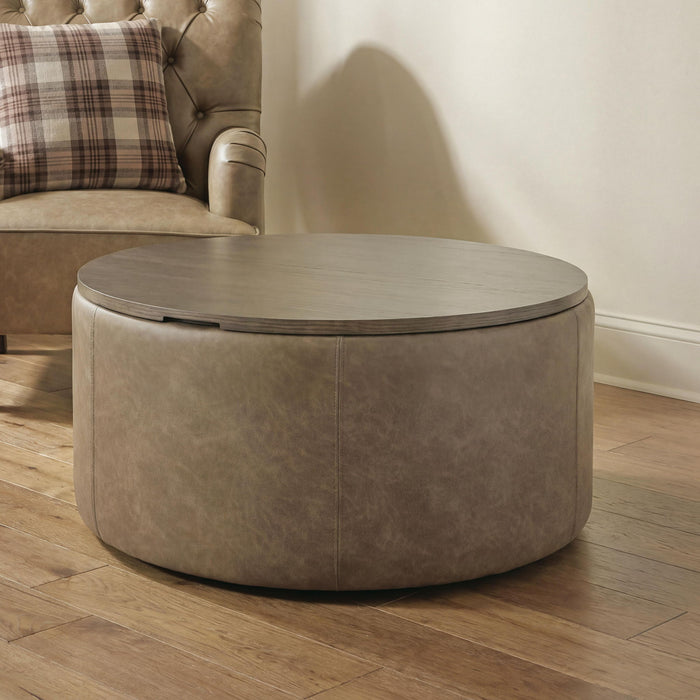 Bethanstone - Storage Ottoman - Warm Brown – Storage Ottomans by Signature Design by Ashley® at Furniture Wholesale Plus , Nashville furniture store