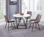 Ramona - Marble Top Round Dining Table - White – Dining Tables by Steve Silver Furniture at Furniture Wholesale Plus , Nashville furniture store