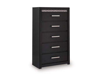 Shoralli - Five Drawer Chest - Black – Accent Chests by Signature Design by Ashley® at Furniture Wholesale Plus , Nashville furniture store