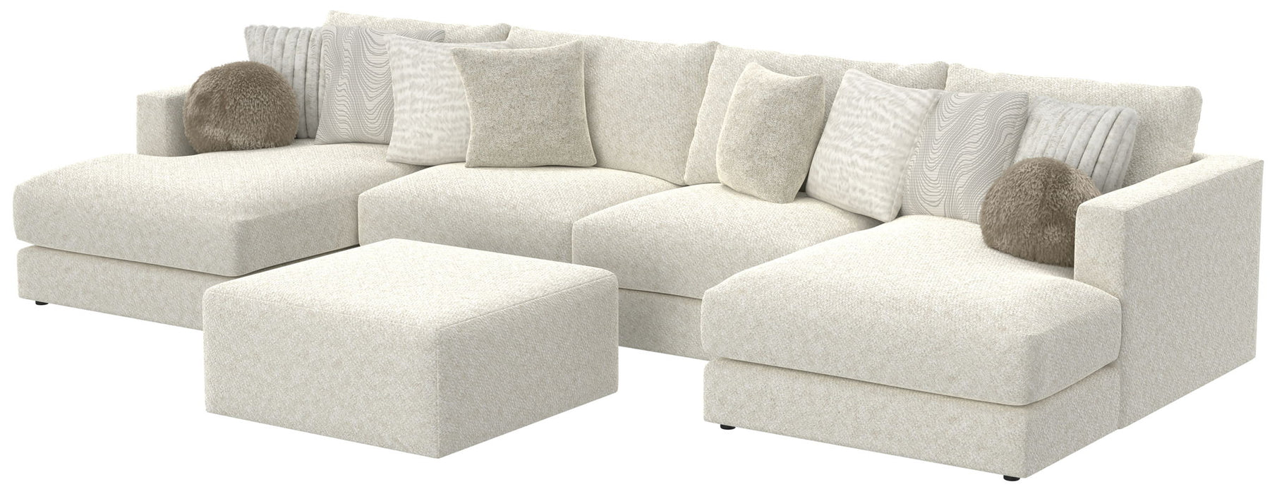 Ritzy - Modular Sofa And Included Cocktail Ottoman – 2 Piece Living Room Sets by Jackson at Furniture Wholesale Plus , Nashville furniture store