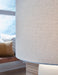 Lemrich - Ceramic Table Lamp  - White – Table Lamps by Signature Design by Ashley® at Furniture Wholesale Plus , Nashville furniture store