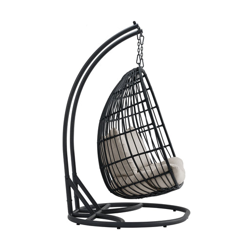 Playa - Double Swing Chair Complete - Dark Gray – Patio Swings by Elements International at Furniture Wholesale Plus , Nashville furniture store