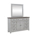 River Place - Dresser & Mirror - Riverstone White & Tobacco – Dresser & Mirror by Liberty Furniture at Furniture Wholesale Plus , Nashville furniture store