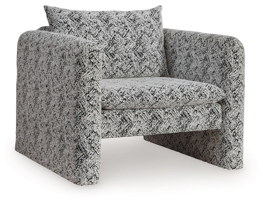Kenbell - Accent Chair - Black / White – Accent Chairs by Signature Design by Ashley® at Furniture Wholesale Plus , Nashville furniture store
