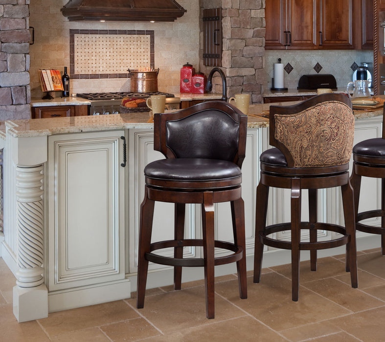 Jasper - Bar Chair (Set of 2) - Dark Brown – Chair Sets by Steve Silver Furniture at Furniture Wholesale Plus , Nashville furniture store