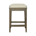 Americana Farmhouse - Upholstered Console Stool - Dusty Taupe – Counter Height (24"-27") by Liberty Furniture at Furniture Wholesale Plus , Nashville furniture store