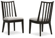Galliden - Dining Upholstered Side Chair (Set of 2) - Black – Chair Sets by Signature Design by Ashley® at Furniture Wholesale Plus , Nashville furniture store