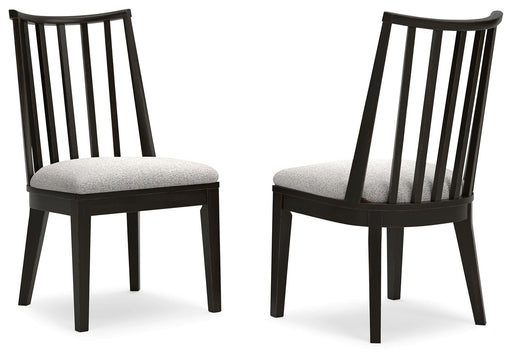 Galliden - Dining Upholstered Side Chair (Set of 2) - Black – Chair Sets by Signature Design by Ashley® at Furniture Wholesale Plus , Nashville furniture store
