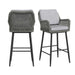Bayhill - Fabric Barstool (Set of 2) - Black / Gray – Stool Sets by Elements International at Furniture Wholesale Plus , Nashville furniture store