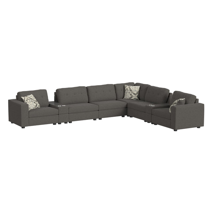 Options One - Living Room Set Sectional – 2 Piece Living Room Sets by Elements International at Furniture Wholesale Plus , Nashville furniture store
