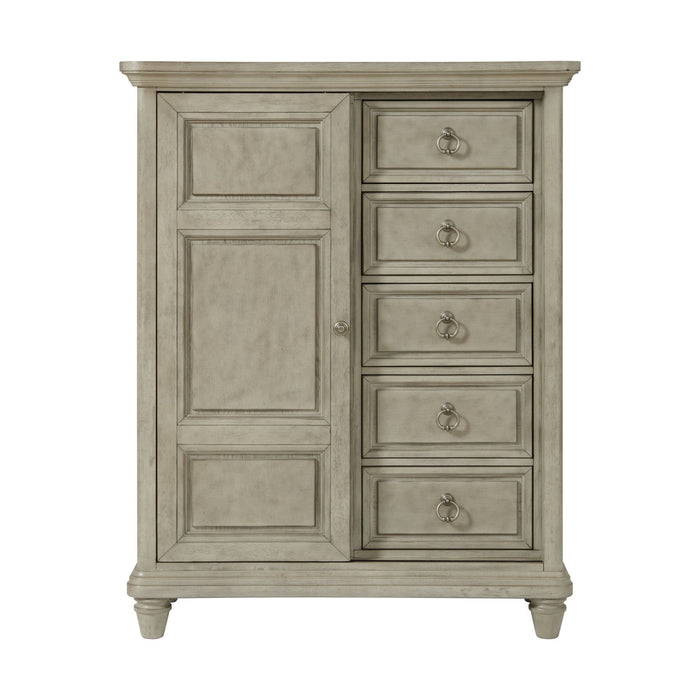 Whit-Ash - 5-Drawer Door Chest - Light Gray – Door Chests by Elements International at Furniture Wholesale Plus , Nashville furniture store
