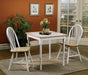 Carlene 5-piece Square Dining Table Natural Brown and White - Premium Dining Room Set from Coaster Z2 Standard - Just $490! Shop now at Furniture Wholesale Plus  We are the best furniture store in Nashville, Hendersonville, Goodlettsville, Madison, Antioch, Mount Juliet, Lebanon, Gallatin, Springfield, Murfreesboro, Franklin, Brentwood