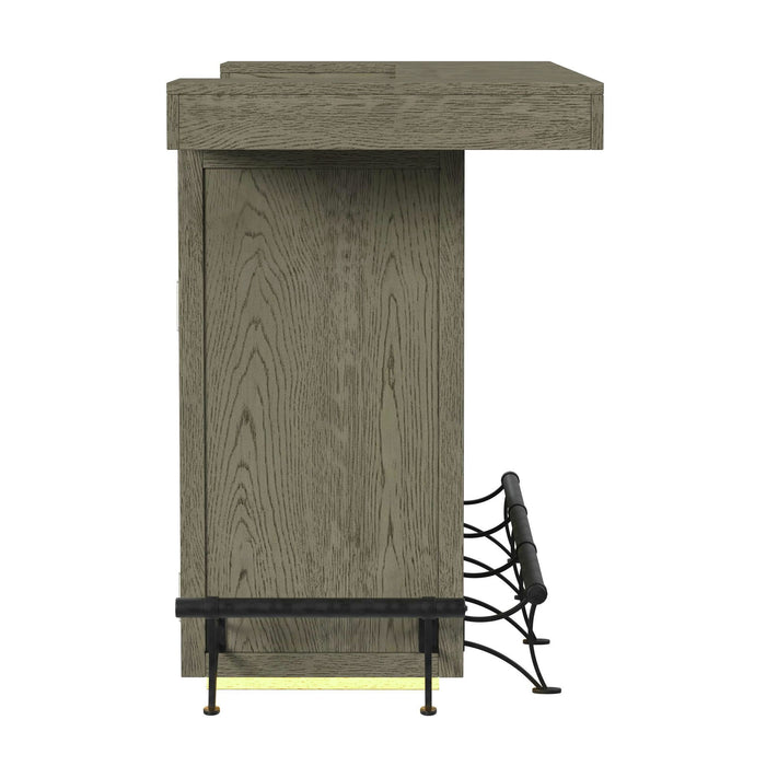 Jemma - Bar Table With Light - Gray And Dark Espresso – Bar Tables by Elements International at Furniture Wholesale Plus , Nashville furniture store