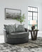 Brixley Pier - Graphite - Oversized Swivel Accent Chair - Premium Swivel Chairs from Benchcraft® - Just $668! Shop now at Furniture Wholesale Plus  We are the best furniture store in Nashville, Hendersonville, Goodlettsville, Madison, Antioch, Mount Juliet, Lebanon, Gallatin, Springfield, Murfreesboro, Franklin, Brentwood