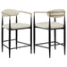 Tina - Metal Counter Height Bar Stool With Upholstered Back And Seat (Set of 2) - Premium Stool Sets from Coaster Fine Furniture - Just $419! Shop now at Furniture Wholesale Plus  We are the best furniture store in Nashville, Hendersonville, Goodlettsville, Madison, Antioch, Mount Juliet, Lebanon, Gallatin, Springfield, Murfreesboro, Franklin, Brentwood