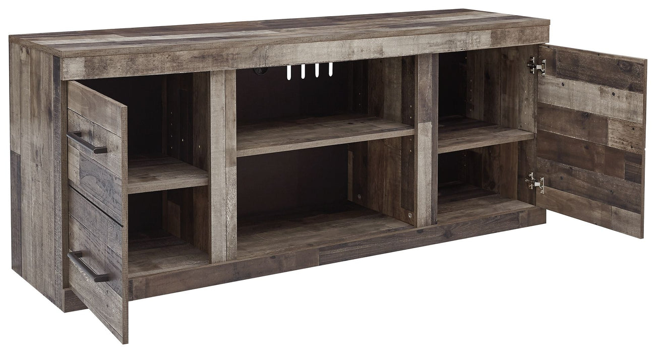 Derekson - LG TV Stand w/Fireplace Option - Multi Gray – TV Stands by Signature Design by Ashley® at Furniture Wholesale Plus , Nashville furniture store