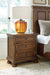 Zackaryn - Two Drawer Night Stand - Warm Brown – Accent Nightstands by Signature Design by Ashley® at Furniture Wholesale Plus , Nashville furniture store