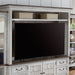 River Place - Entertainment Hutch - Riverstone White & Tobacco – Hutches by Liberty Furniture at Furniture Wholesale Plus , Nashville furniture store