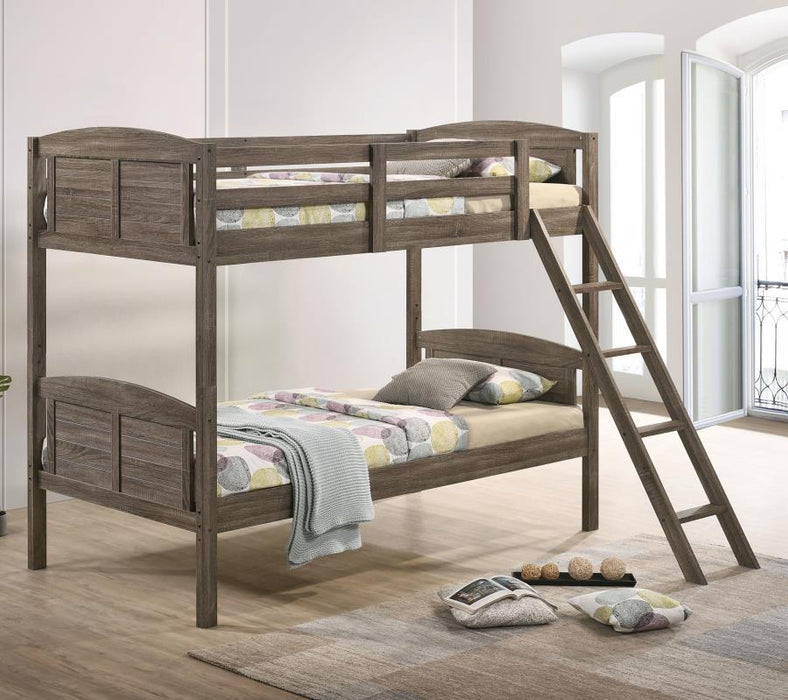 Flynn - Wood Bunk Bed – Bunk Beds by CoasterEveryday at Furniture Wholesale Plus , Nashville furniture store