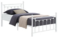 Canon Full Metal Slatted Headboard Platform Bed - White - Premium Bed from Coaster Z2 Standard - Just $210! Shop now at Furniture Wholesale Plus  We are the best furniture store in Nashville, Hendersonville, Goodlettsville, Madison, Antioch, Mount Juliet, Lebanon, Gallatin, Springfield, Murfreesboro, Franklin, Brentwood