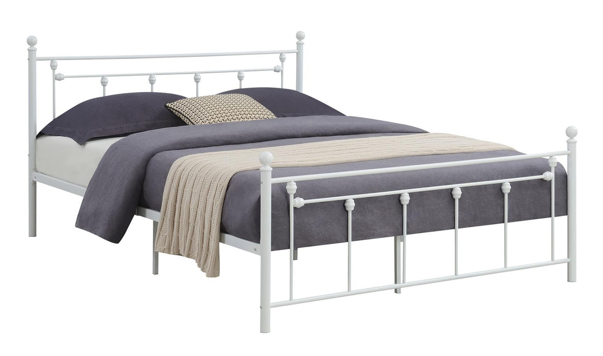 Canon Queen Metal Slatted Headboard Platform Bed - White - Premium Bed from Coaster Z2 Standard - Just $230! Shop now at Furniture Wholesale Plus  We are the best furniture store in Nashville, Hendersonville, Goodlettsville, Madison, Antioch, Mount Juliet, Lebanon, Gallatin, Springfield, Murfreesboro, Franklin, Brentwood