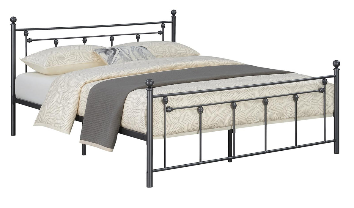 Canon Queen Metal Slatted Headboard Platform Bed - Gunmetal - Premium Bed from Coaster Z2 Standard - Just $230! Shop now at Furniture Wholesale Plus  We are the best furniture store in Nashville, Hendersonville, Goodlettsville, Madison, Antioch, Mount Juliet, Lebanon, Gallatin, Springfield, Murfreesboro, Franklin, Brentwood