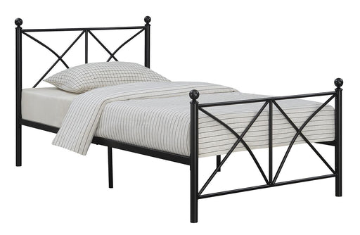 Hart Twin Platform Bed Black - Premium Bed from Coaster Z2 Standard - Just $170! Shop now at Furniture Wholesale Plus  We are the best furniture store in Nashville, Hendersonville, Goodlettsville, Madison, Antioch, Mount Juliet, Lebanon, Gallatin, Springfield, Murfreesboro, Franklin, Brentwood