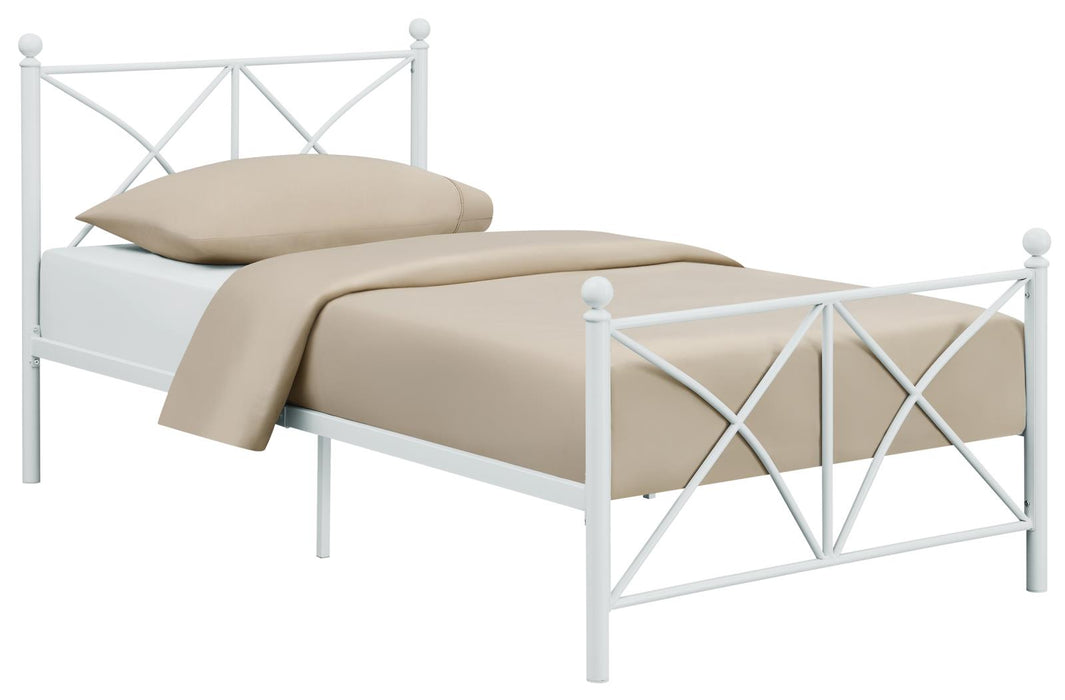 Hart Full Platform Bed White - Premium Bed from Coaster Z2 Standard - Just $198! Shop now at Furniture Wholesale Plus  We are the best furniture store in Nashville, Hendersonville, Goodlettsville, Madison, Antioch, Mount Juliet, Lebanon, Gallatin, Springfield, Murfreesboro, Franklin, Brentwood