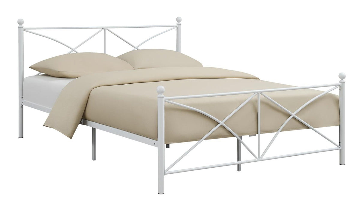 Hart Queen Platform Bed White - Premium Bed from Coaster Z2 Standard - Just $210! Shop now at Furniture Wholesale Plus  We are the best furniture store in Nashville, Hendersonville, Goodlettsville, Madison, Antioch, Mount Juliet, Lebanon, Gallatin, Springfield, Murfreesboro, Franklin, Brentwood