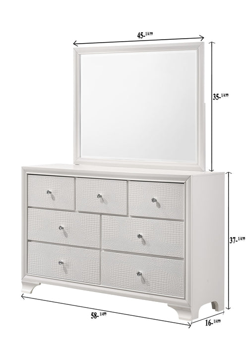 Lyssa - Dresser, Mirror – Dresser & Mirror by Crown Mark at Furniture Wholesale Plus , Nashville furniture store