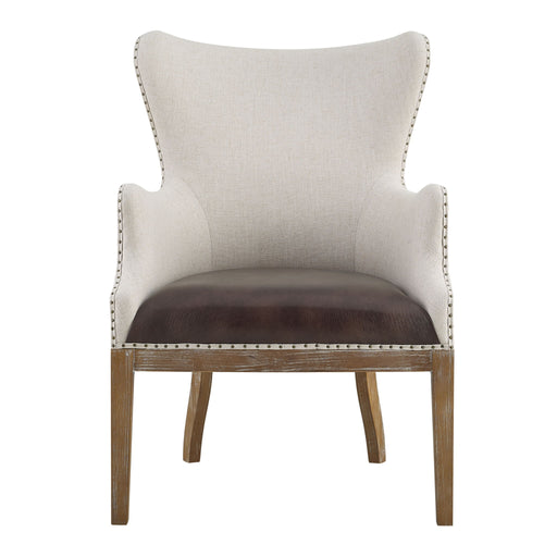 George - Wingback Accent Chair - Two Tone – Wingback Chairs by Steve Silver Furniture at Furniture Wholesale Plus , Nashville furniture store