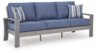 Half Moon Beach - Sofa With Cushion - Blue / Gray – Sofas by Signature Design by Ashley® at Furniture Wholesale Plus , Nashville furniture store