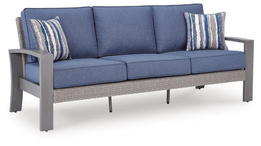 Half Moon Beach - Sofa With Cushion - Blue / Gray – Sofas by Signature Design by Ashley® at Furniture Wholesale Plus , Nashville furniture store